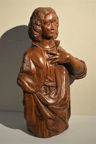 Sculpture en bois -  Saint Jean.